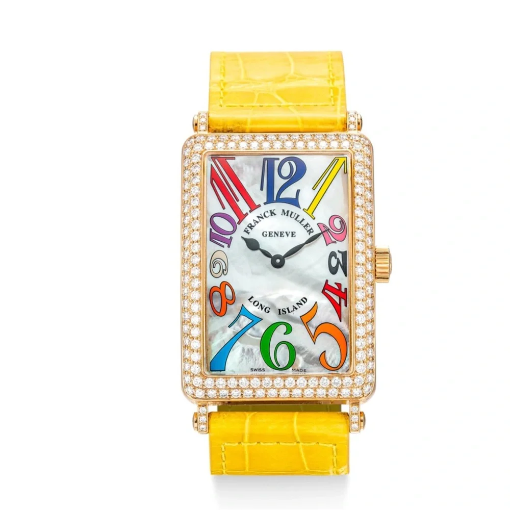 Bernier Yellow Genuine Leather Strap Watch with Silver Bezel